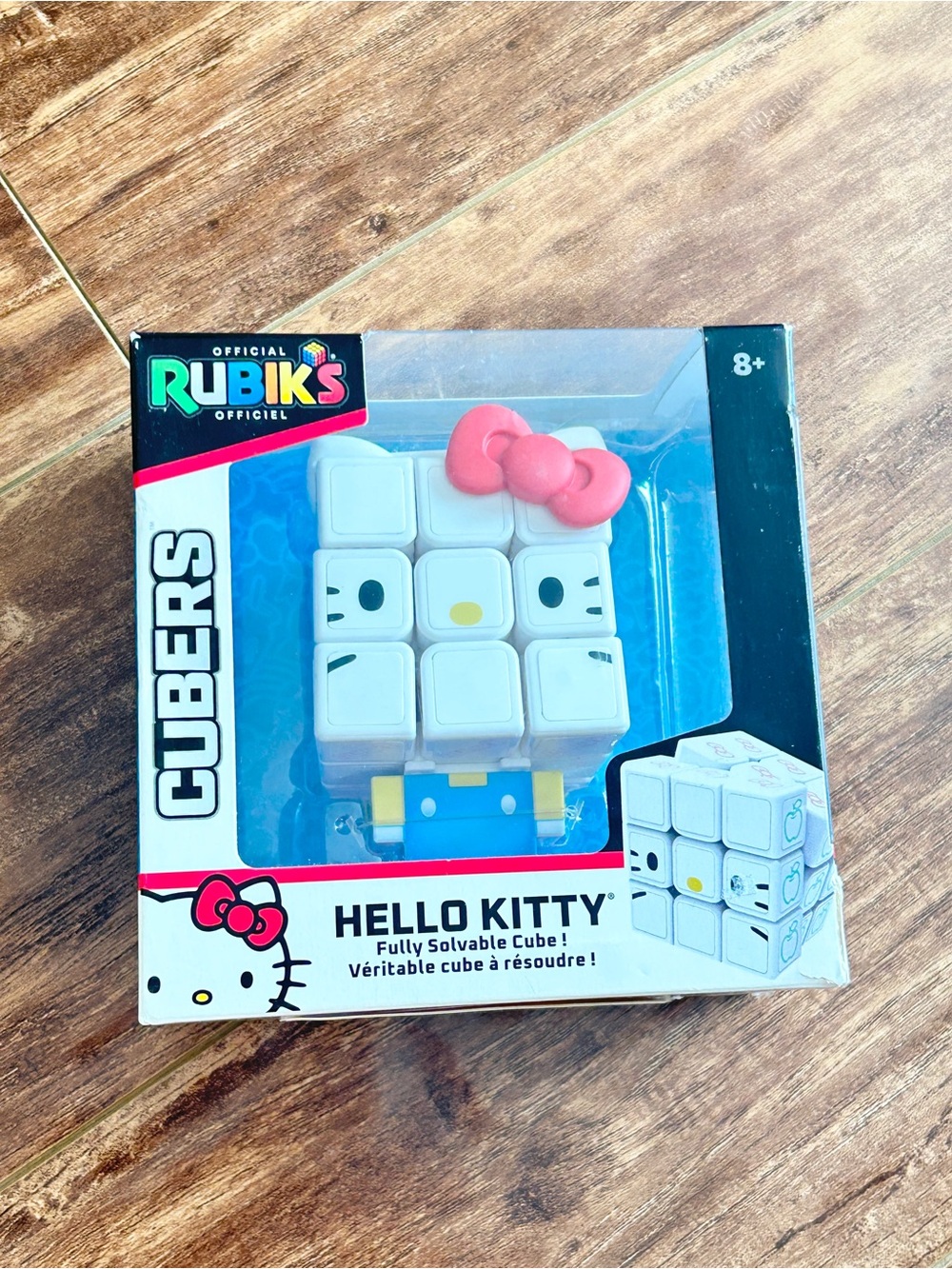Hello Kitty Official Rubik's Cube puzzle toy game Sanrio new red bow white cat